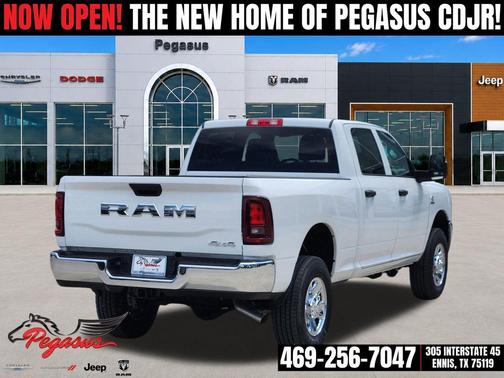 Bright White Clearcoat 2026 RAM 2500 Tradesman Crew Cab 4x4 6'4' Box
