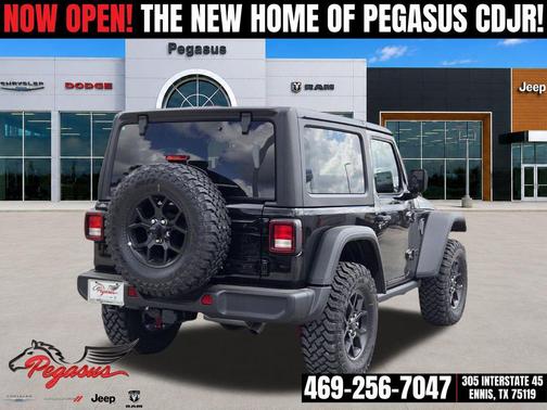 Black Clearcoat 2025 Jeep Wrangler Willys