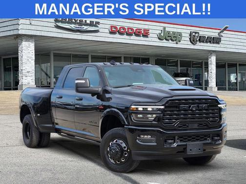 Diamond Black Crystal Pearlcoat 2026 RAM 3500 Limited Mega Cab 4x4 6'4' Box