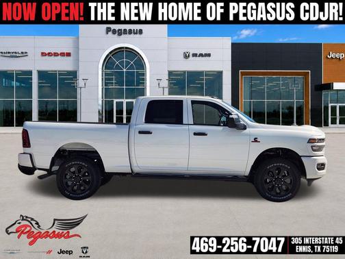 Bright White Clearcoat 2027 RAM 2500 Black Express