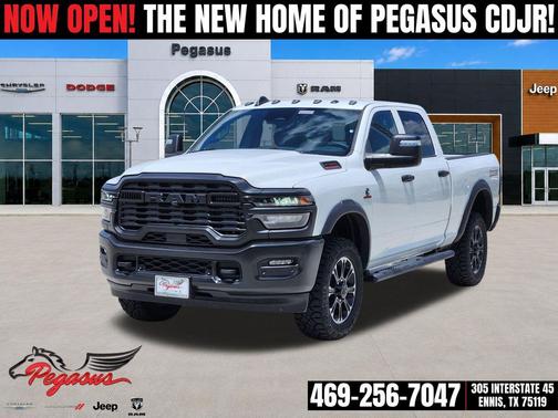 Bright White Clearcoat 2026 RAM 2500 Warlock Crew Cab 4x4 6'4' Box