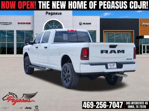 Bright White Clearcoat 2026 RAM 2500 Black Express Crew Cab 4x4 8' Box