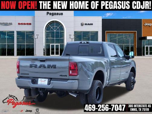 Ceramic Gray Clearcoat 2026 RAM 3500 Laramie Crew Cab 4x4 8' Box