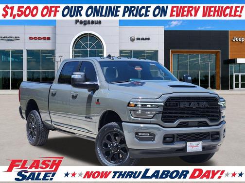 Ceramic Gray Clearcoat 2026 RAM 2500 Laramie Crew Cab 4x4 6'4' Box