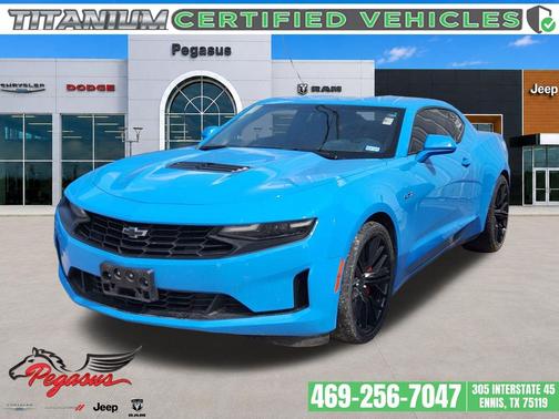 Rapid Blue 2022 Chevrolet Camaro RWD Coupe LT1