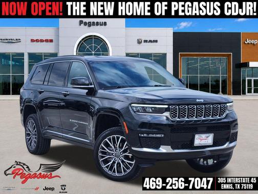 Diamond Black Crystal Pearlcoat 2025 Jeep Grand Cherokee L Summit Reserve