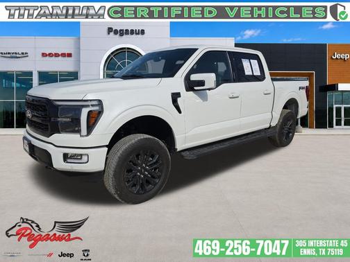 STAR WHITE METALLIC TRICOAT 2024 Ford F-150 Lariat