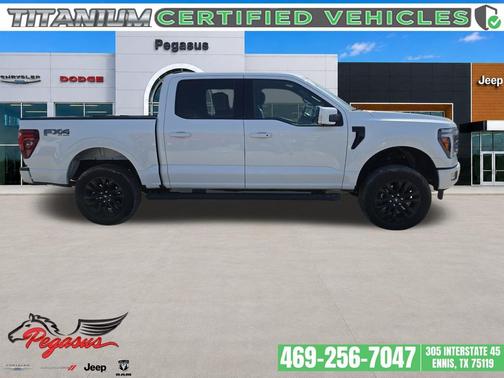 STAR WHITE METALLIC TRICOAT 2024 Ford F-150 Lariat