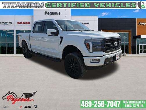 STAR WHITE METALLIC TRICOAT 2024 Ford F-150 Lariat