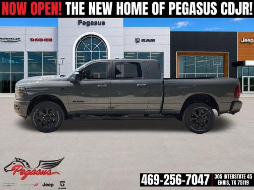 Ceramic Gray Clearcoat 2026 RAM 2500 Laramie Mega Cab 4x4 6'4' Box