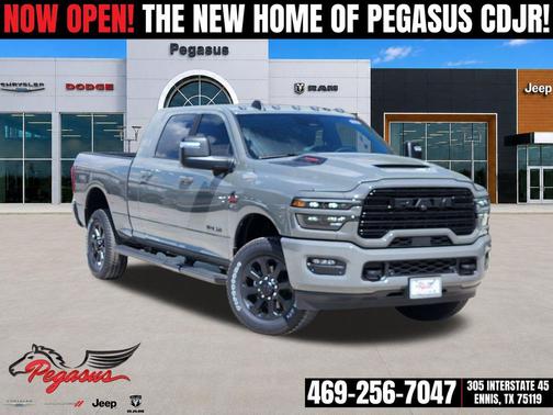Ceramic Gray Clearcoat 2026 RAM 2500 Laramie Mega Cab 4x4 6'4' Box