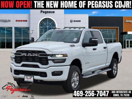 Bright White Clearcoat 2026 RAM 2500 Lone Star Crew Cab 4x4 6'4' Box