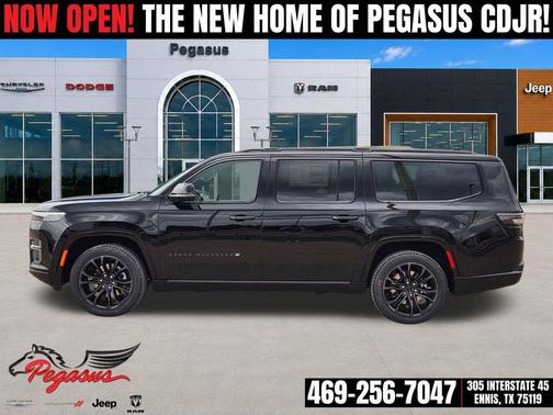 High Gloss Black 2026 Jeep Grand Wagoneer L Summit Reserve 4x4