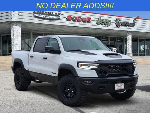 Bright White Clearcoat 2026 RAM 1500 RHO Crew Cab 4x4 5'7' Box