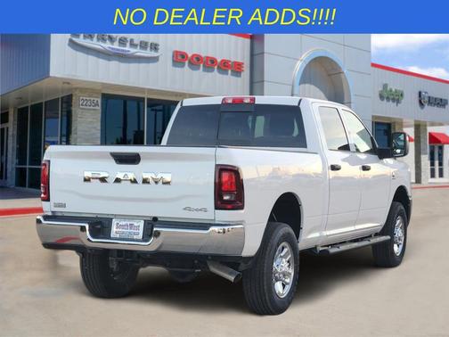 Bright White Clearcoat 2026 RAM 2500 Tradesman Crew Cab 4x4 6'4' Box