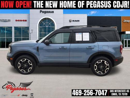 Azure Gray Metallic Tri-Coat 2024 Ford Bronco Sport Outer Banks