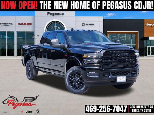 Diamond Black Crystal Pearlcoat 2026 RAM 2500 Limited Mega Cab 4x4 6'4' Box
