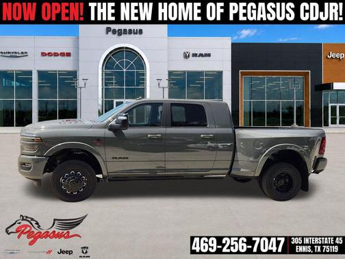 Ceramic Gray Clearcoat 2026 RAM 3500 Limited Mega Cab 4x4 6'4' Box