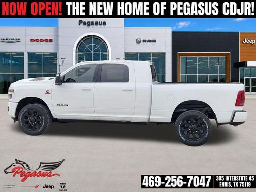 Bright White Clearcoat 2026 RAM 2500 Laramie Mega Cab 4x4 6'4' Box