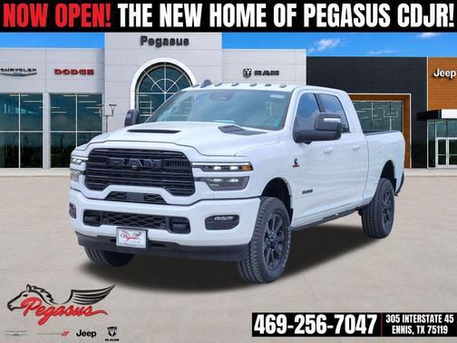 Bright White Clearcoat 2026 RAM 2500 Laramie Mega Cab 4x4 6'4' Box