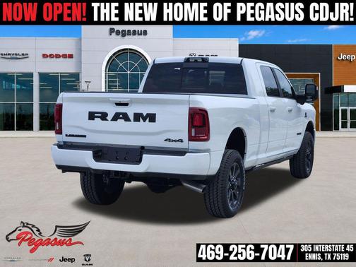 Bright White Clearcoat 2026 RAM 2500 Laramie Mega Cab 4x4 6'4' Box