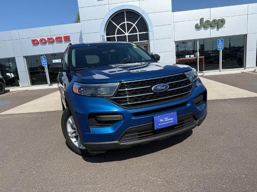 ATLAS BLUE METALLIC 2021 Ford Explorer XLT