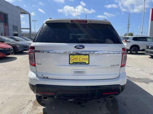 White Platinum Metallic Tri-Coat 2015 Ford Explorer XLT