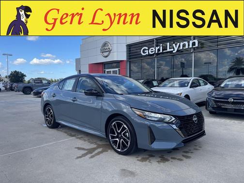 Atlantic Gray Metallic/Super Black 2025 Nissan Sentra SR
