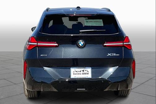 Black Sapphire Metallic 2026 BMW X3 30 xDrive