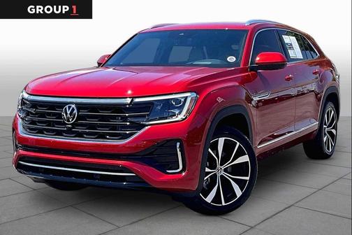 Aurora Red Metallic 2024 Volkswagen Atlas Cross Sport 2.0T SEL Premium
