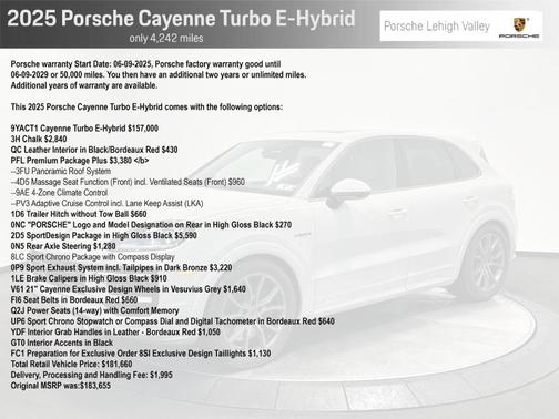 2025 Porsche Cayenne Turbo