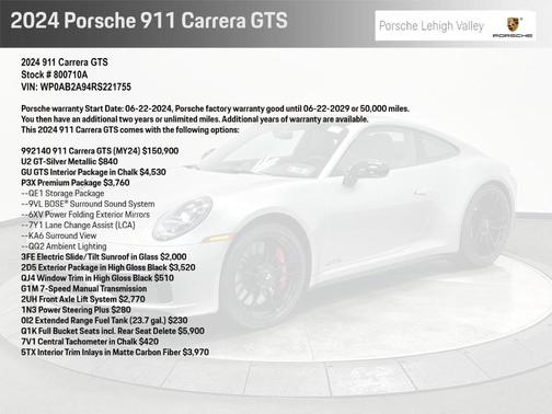 2024 Porsche 911 Carrera GTS