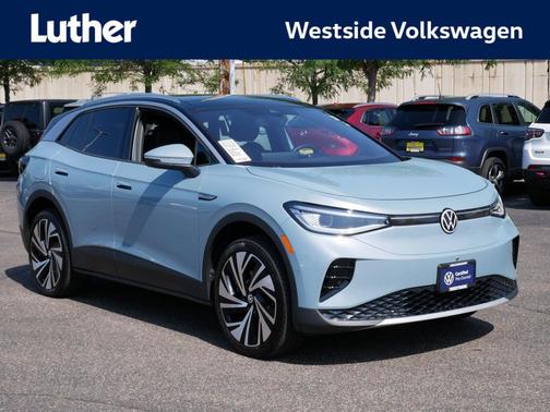 Arctic Blue Metallic w/Black Roof 2025 Volkswagen ID.4 Pro S Plus