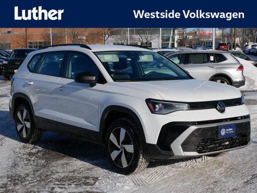 Pure White 2025 Volkswagen Taos 1.5T S SUV
