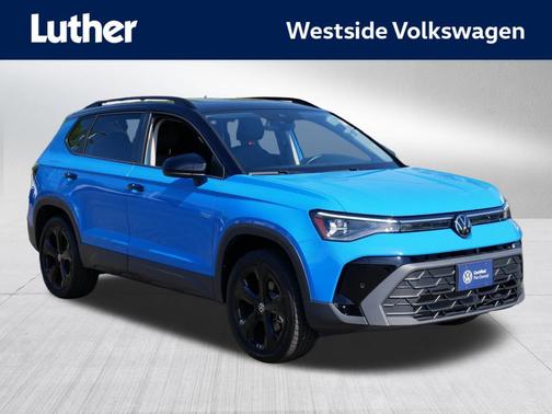 Cornflower Blue w/Deep Black Roof 2025 Volkswagen Taos 1.5T SE Black