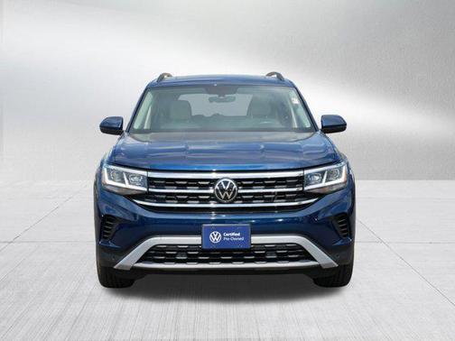 Tourmaline Blue Metallic 2023 Volkswagen Atlas 3.6L SE w/Technology