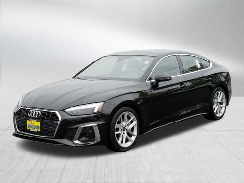Mythos Black Metallic 2023 Audi A5 Sportback 45 S Line Premium Plus