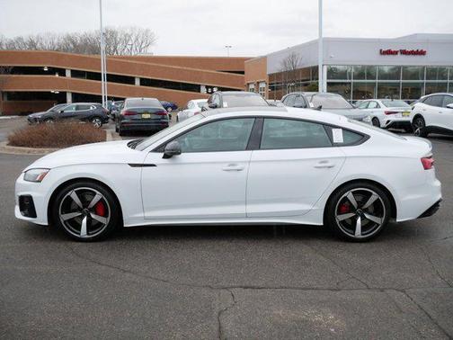 Glacier White Metallic 2023 Audi A5 Sportback 45 S Line Premium Plus