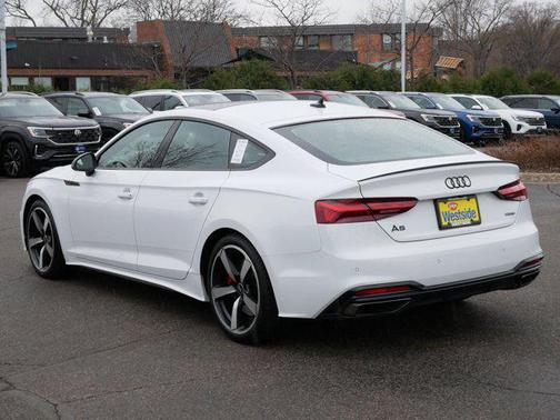 Glacier White Metallic 2023 Audi A5 Sportback 45 S Line Premium Plus