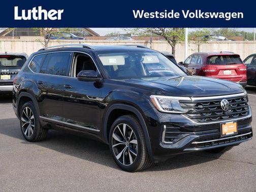 Deep Black Pearl 2025 Volkswagen Atlas 2.0T SEL Premium R-Line 4MOTION