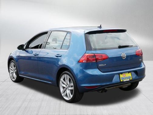 Silk Blue Metallic 2015 Volkswagen Golf TDI SEL 4-Door