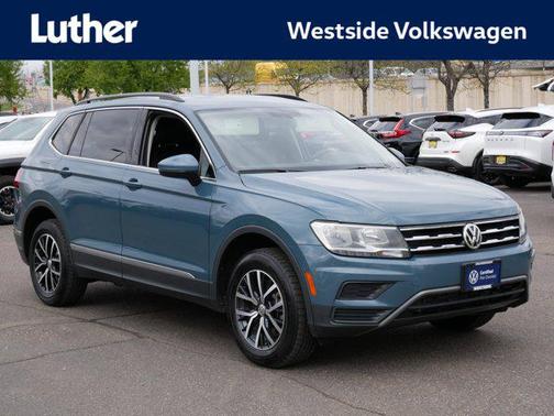 Stone Blue Metallic 2021 Volkswagen Tiguan 2.0T SE 4MOTION