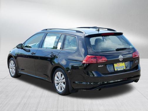 Black 2017 Volkswagen Golf SportWagen TSI S