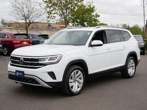 Pure White 2021 Volkswagen Atlas 3.6L SEL