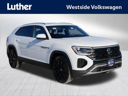 Pure White 2025 Volkswagen Atlas Cross Sport 2.0T SE w/Technology 4MOTION SUV