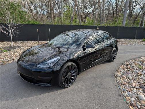 Black 2022 Tesla Model 3 Performance