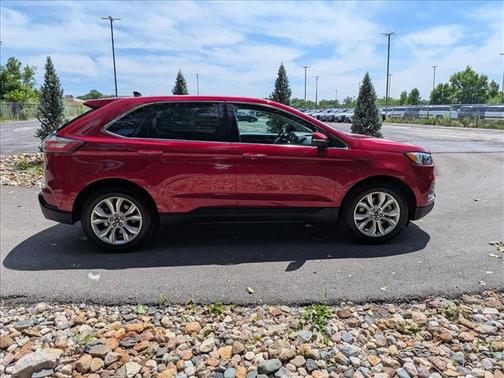 Red Metallic 2023 Ford Edge Titanium