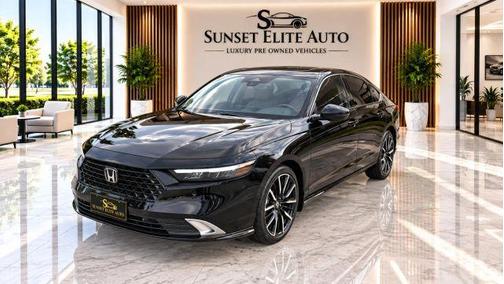 Black 2023 Honda Accord Hybrid Touring