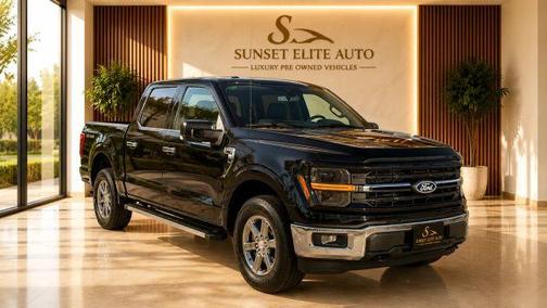 Black 2024 Ford F-150 XLT