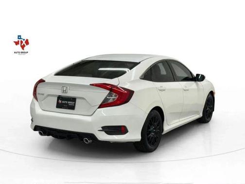 White 2018 Honda Civic LX